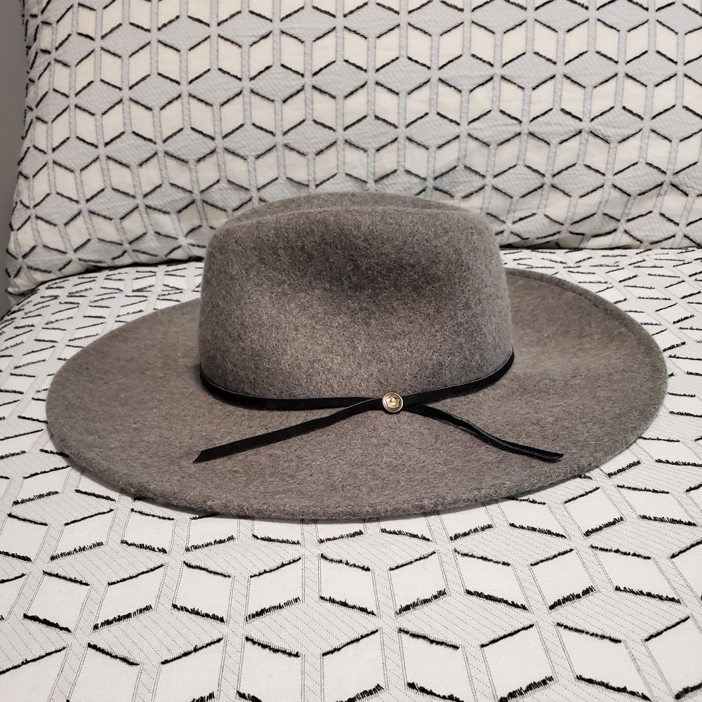 Gooring Bros M Grey Felt Wide Brim Fedora